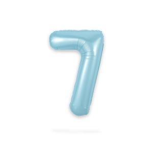 Ballongsiffra - Sju Baby Blue 86 cm