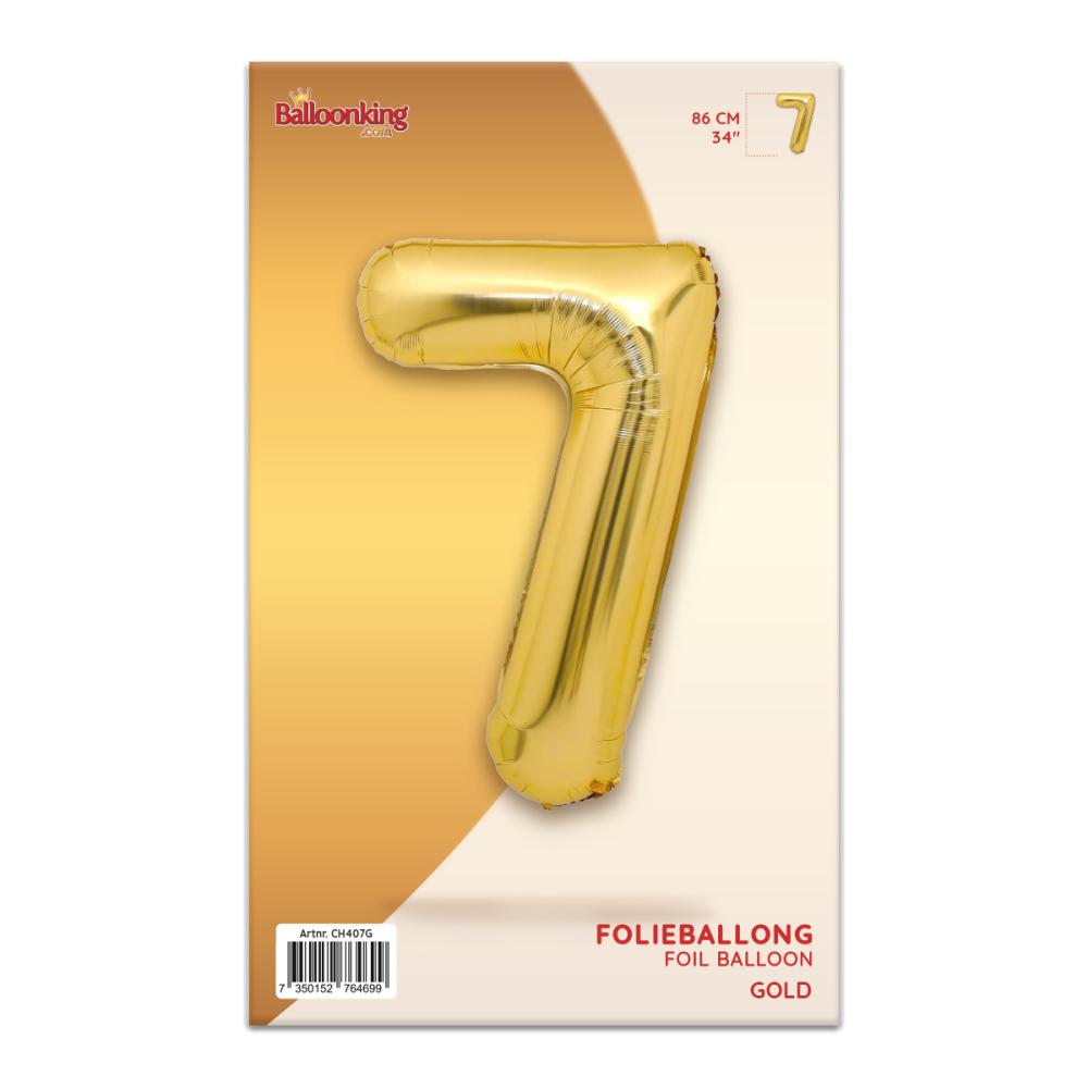 Ballongsiffra - Sju Guld 86 cm
