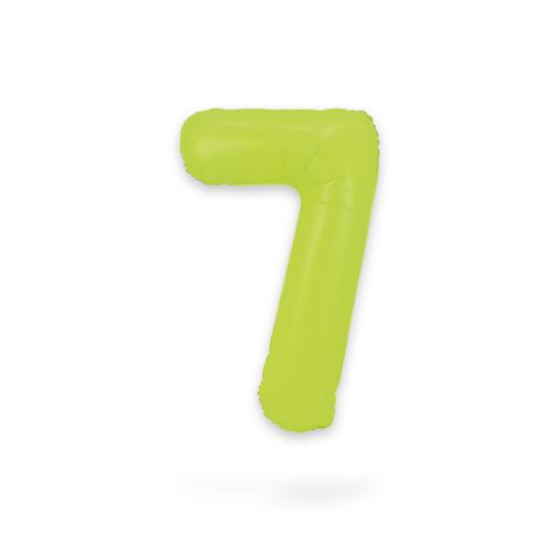 Ballongsiffra - Sju Neon Green 86 cm