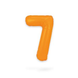 Ballongsiffra - Sju Neon Orange 86 cm