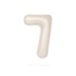 Ballongsiffra - Sju Satin Creme 86 cm