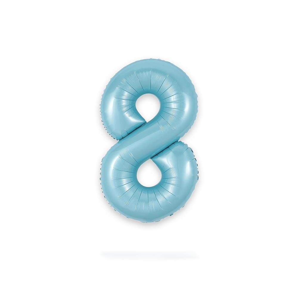 Ballongsiffra - Åtta Baby Blue 86 cm