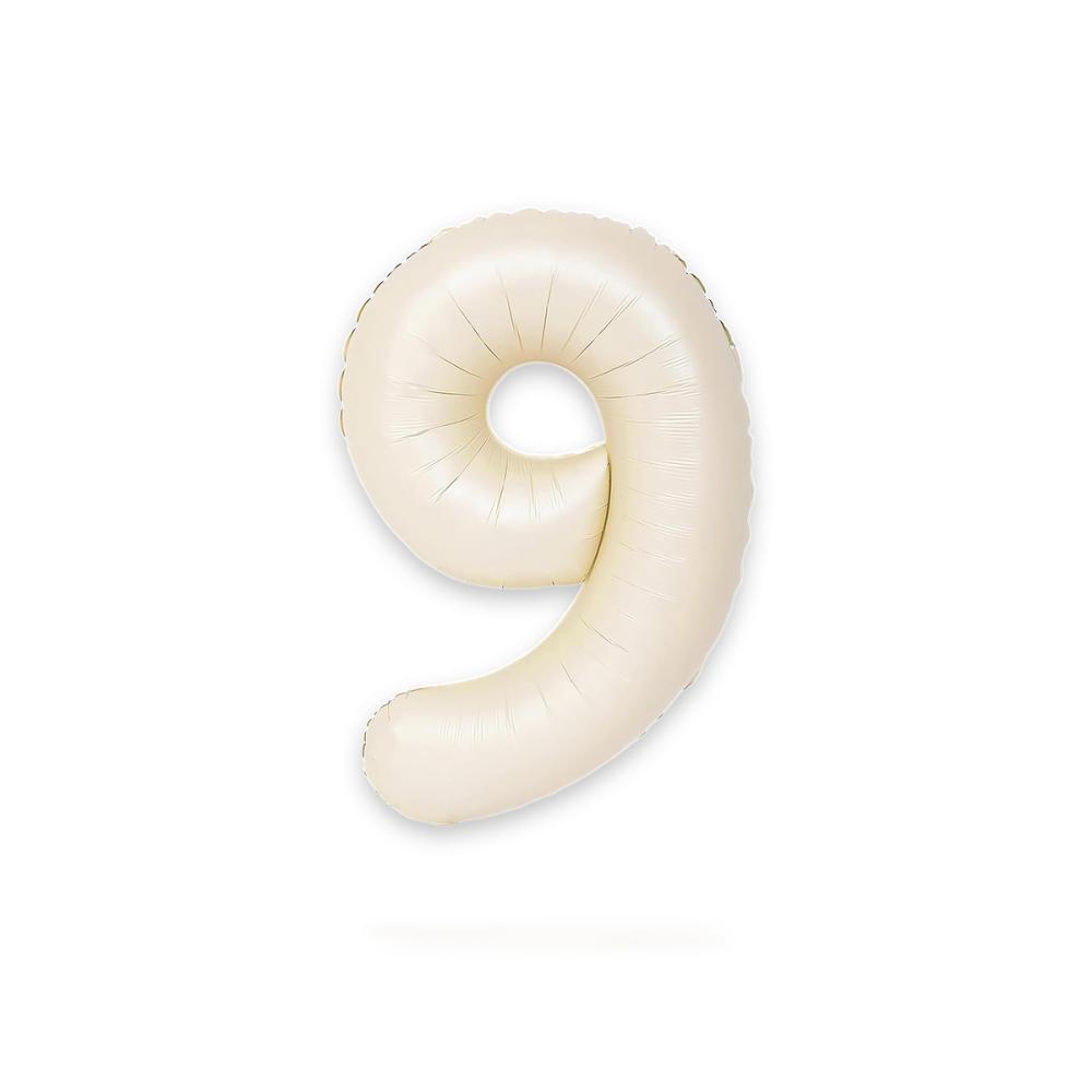 Ballongsiffra - Nio Satin Creme 86 cm