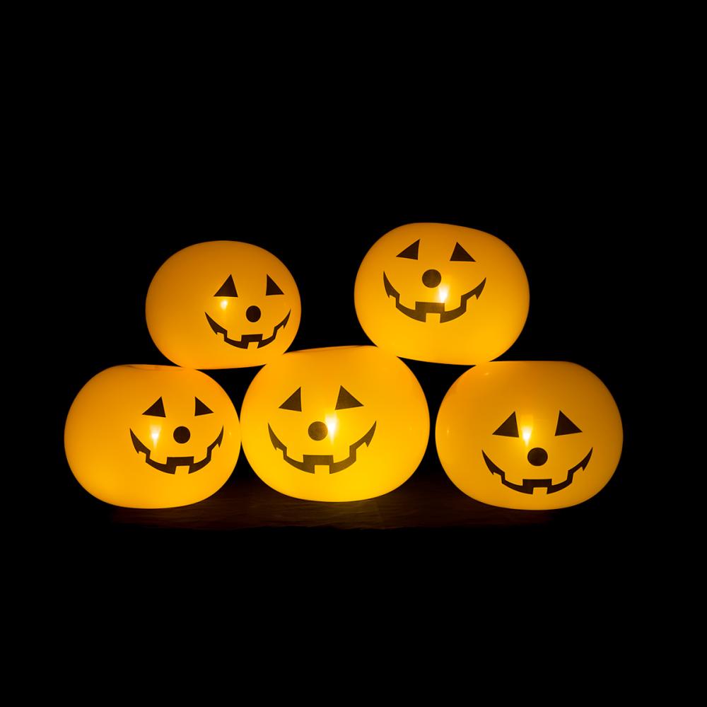 Ballong- LED-Pumpkins 5-pack