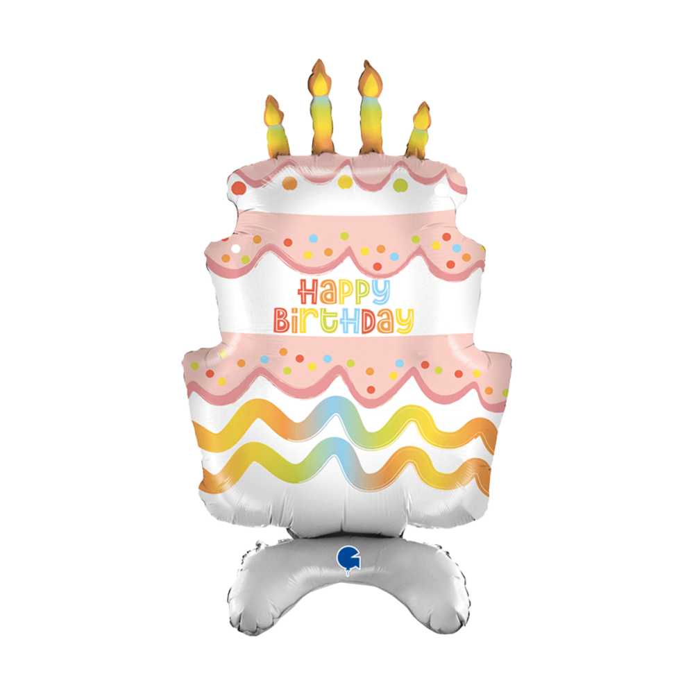 Folieballong - Birthday Standup Cake Shape