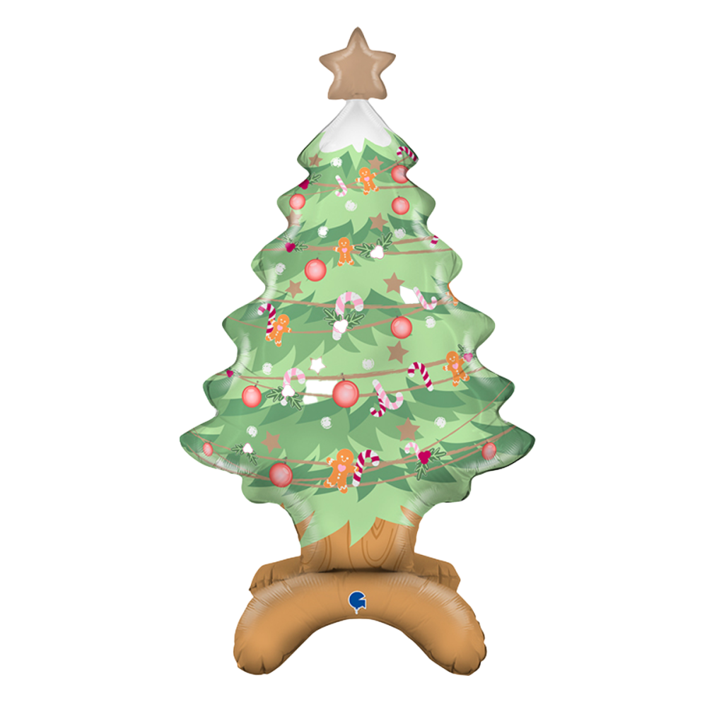 Folieballong - Standup Christmas Tree 97 cm