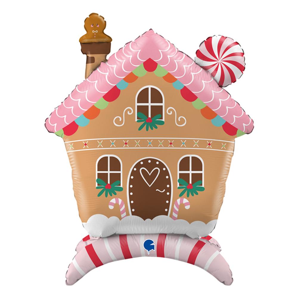 Folieballong - Ginger Bread House - Standing 76 cm