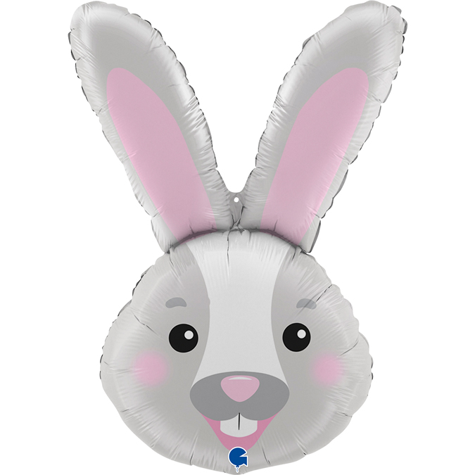 Folieballong - Bunny Head Shape