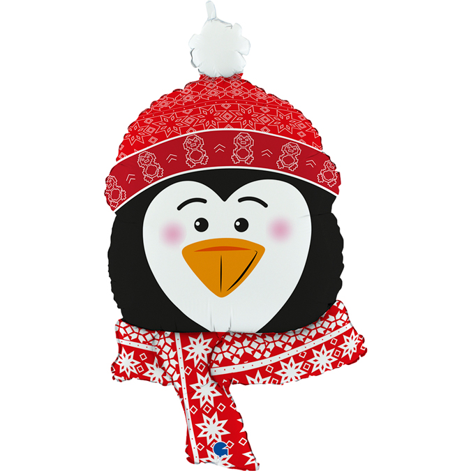Folieballong - Sweet Penguin Head Shape