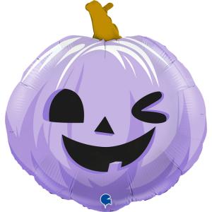Folieballong - Funny Pumpkin Lila