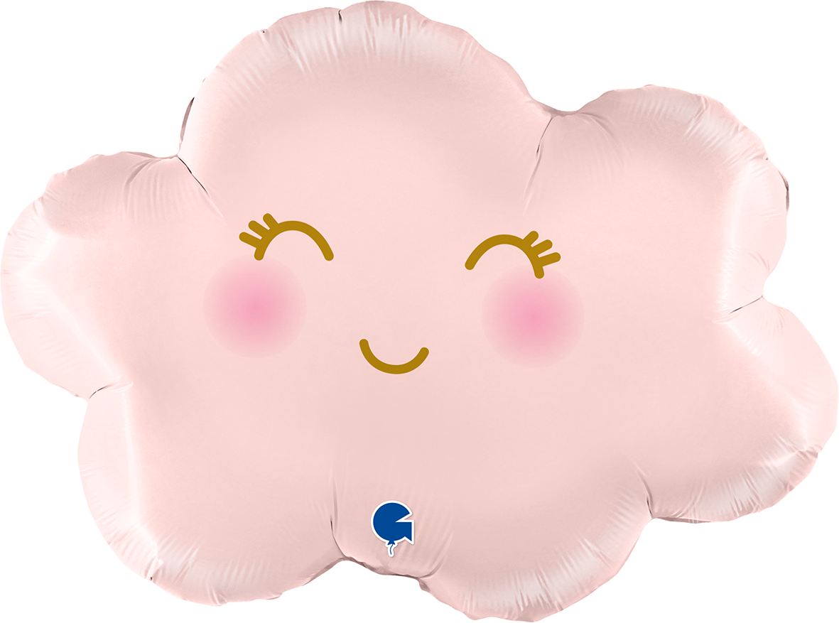 Folieballong - Cloudy Satin Pastel Pink