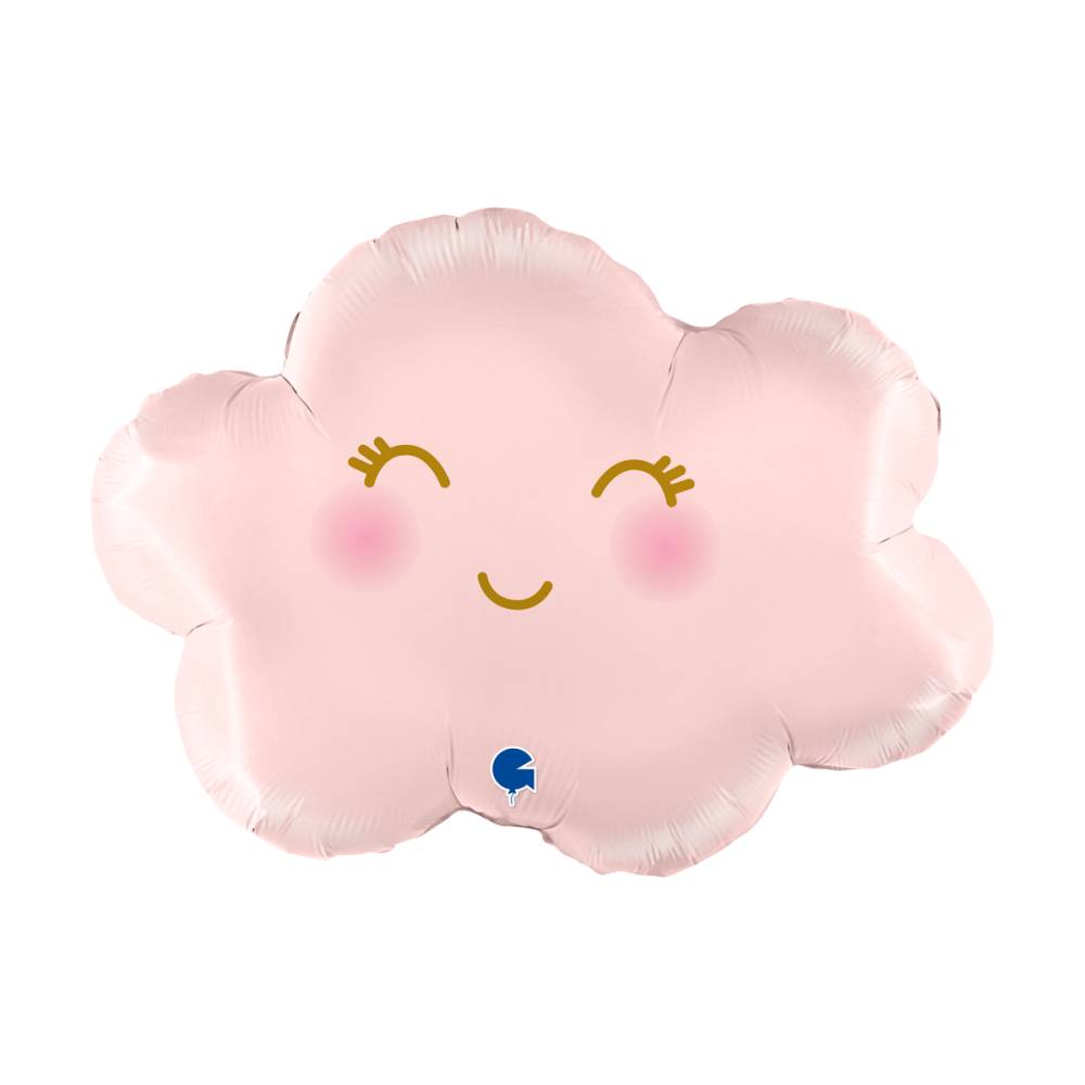 Folieballong - Cloudy Satin Pastel Pink