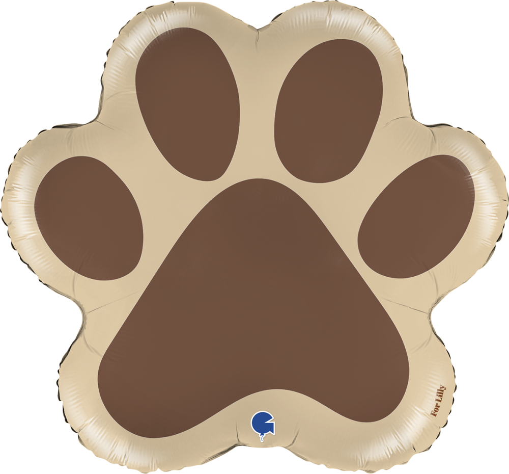 Folieballong - Dog Paw Shape