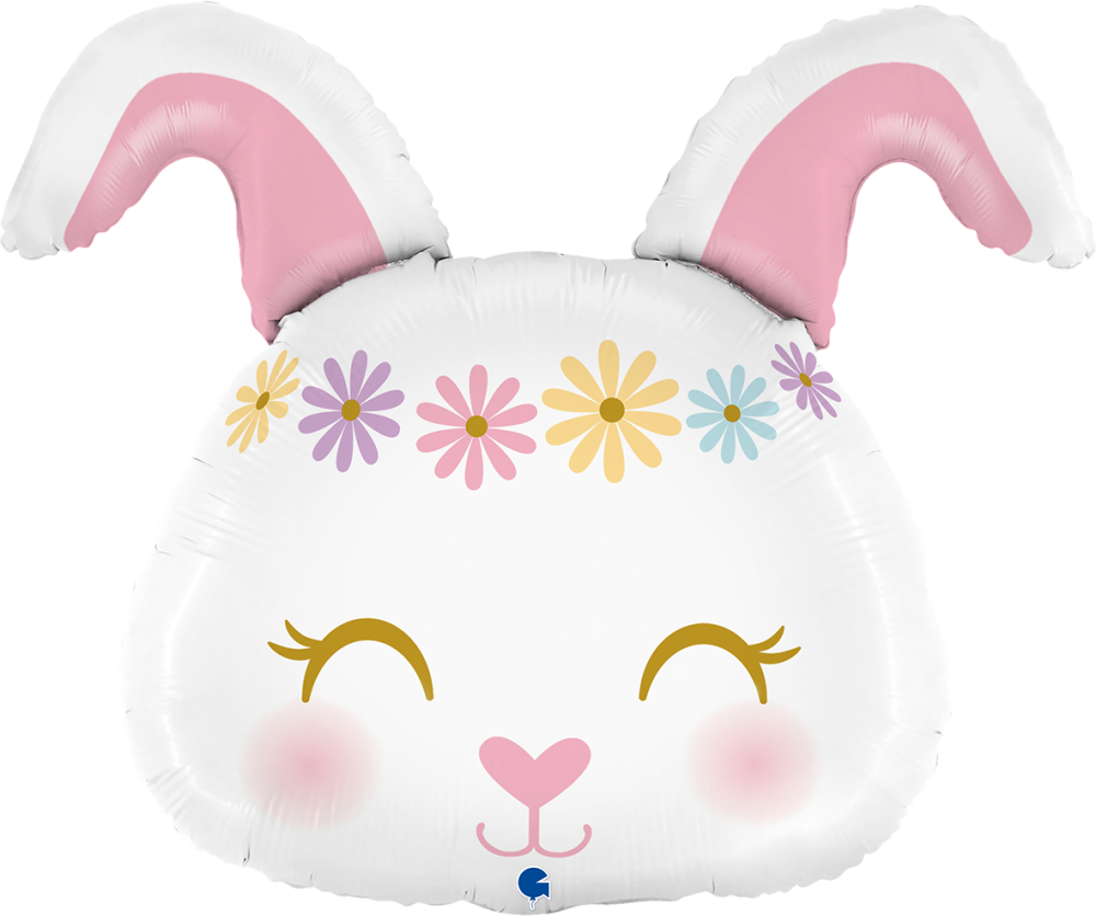 Folieballong - Hippie Bunny Shape 59 cm