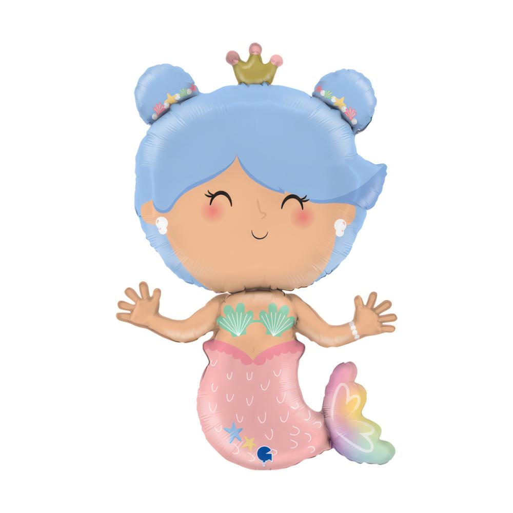 Folieballong - Mermaid Shape 83 cm