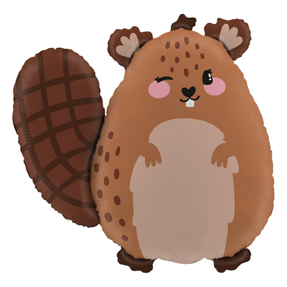 Folieballong - Beaver Shape 53 cm