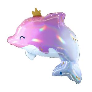 Folieballong - Glowy Dolphin Shape