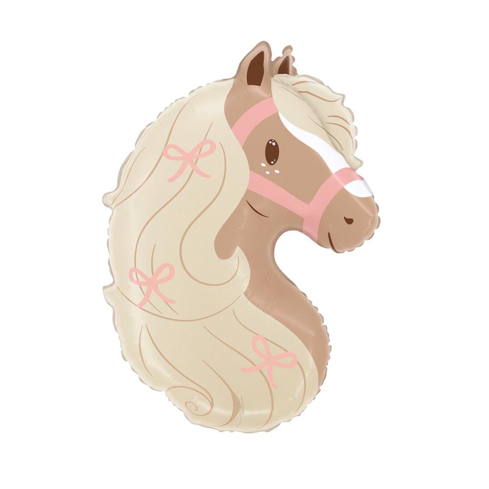 Folieballong - Boho Pony Head Shape Single Pack