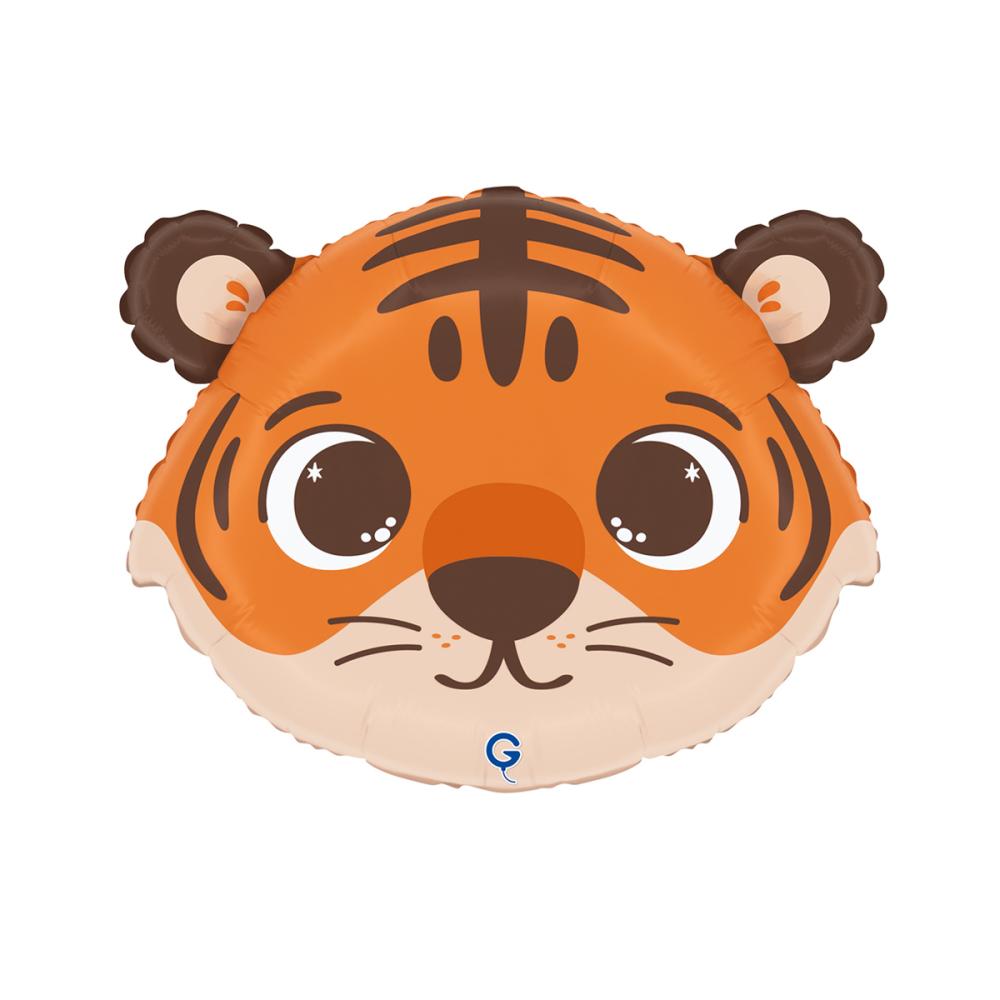 Folieballong - Funny Tiger Head
