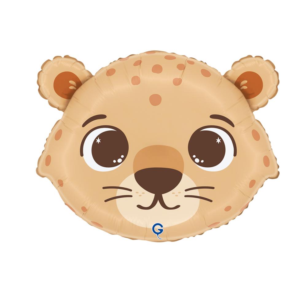 Folieballong - Funny Cheetan Head