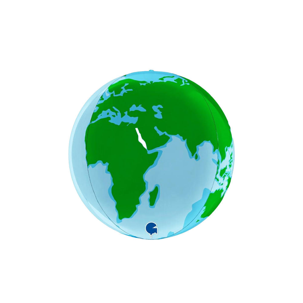 Folieballong - Globe Earth 38 cm