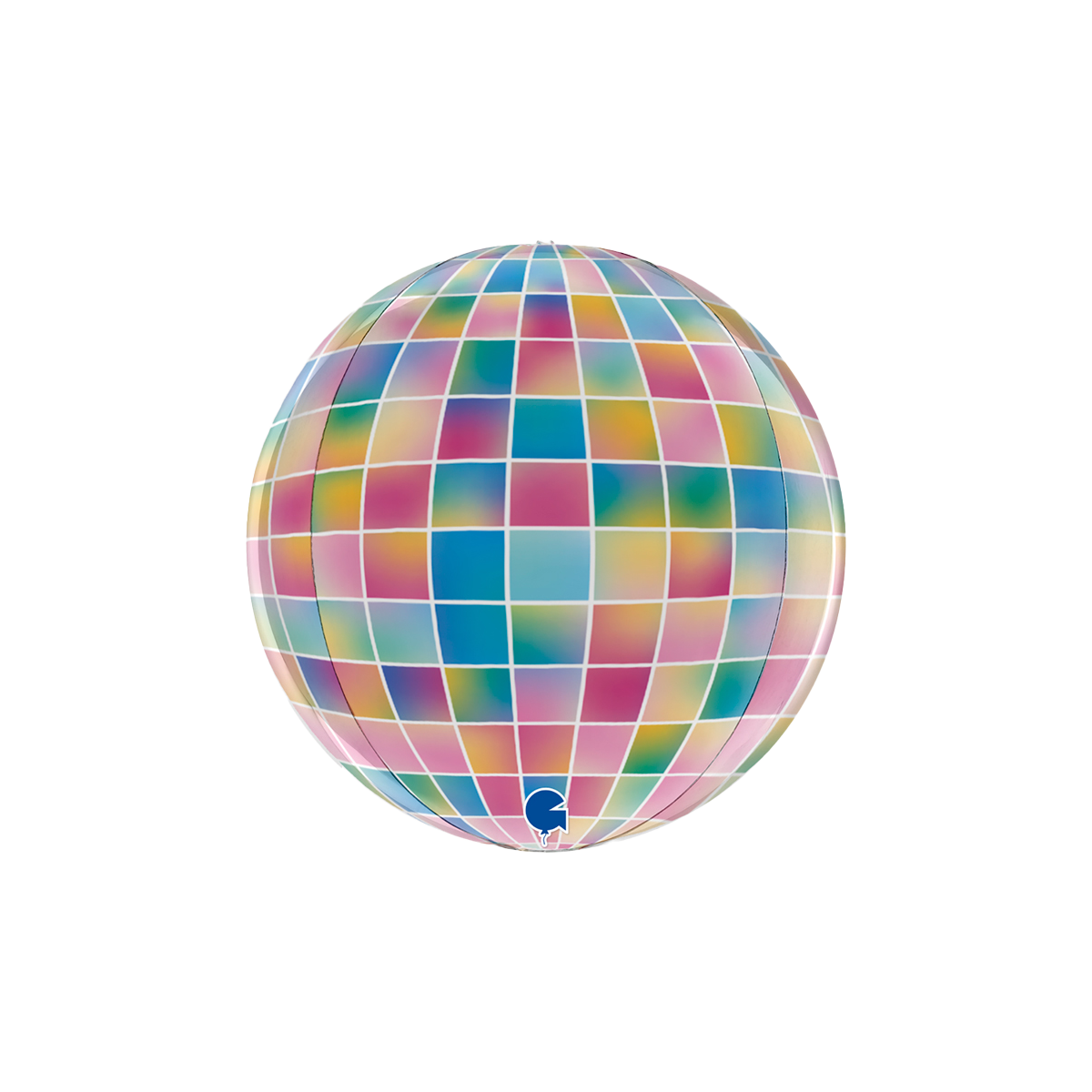 Folieballong - Globe Strobo 38 cm