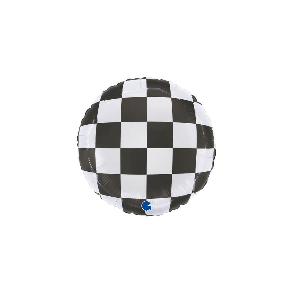 Folieballong - Checkerboard 46 cm