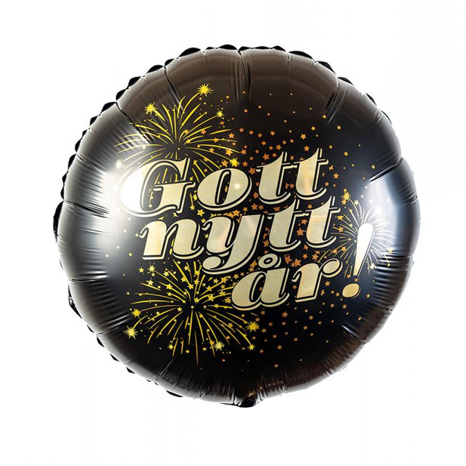 Folieballong - Gott Nytt År! 53 cm