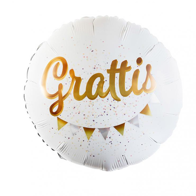 Folieballong - Grattis! 53 cm
