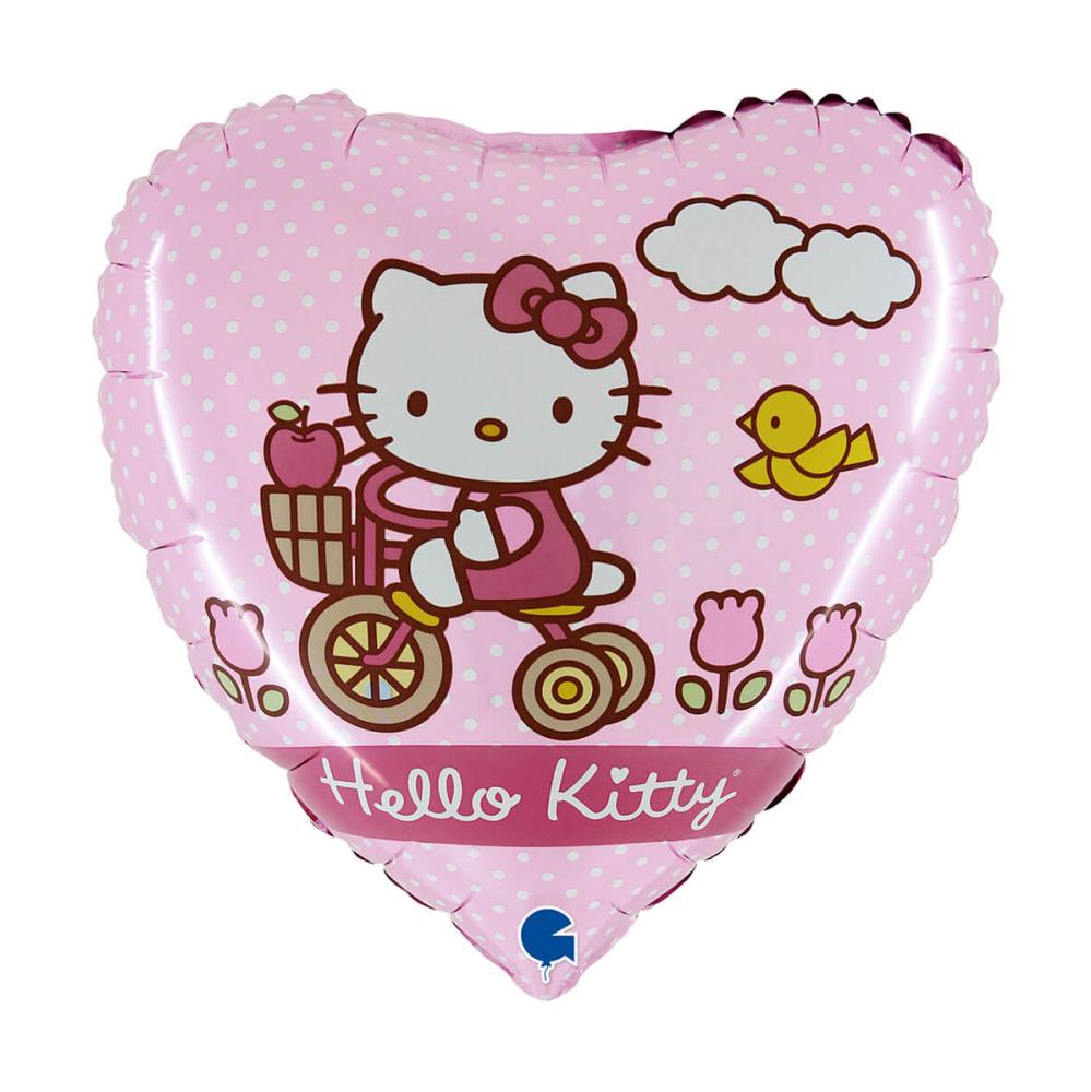 Folieballong - Hello Kitty Bike 46 cm