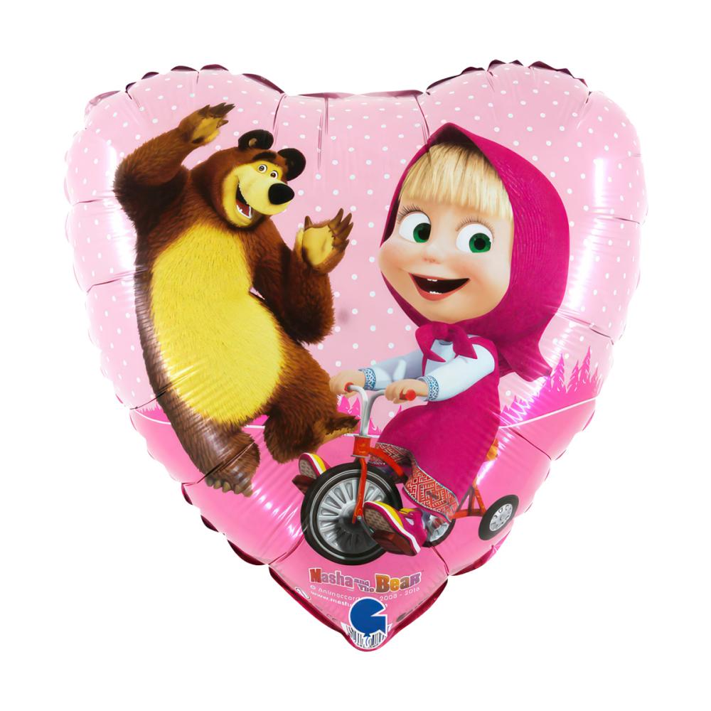 Folieballong - Biking Masha 46 cm
