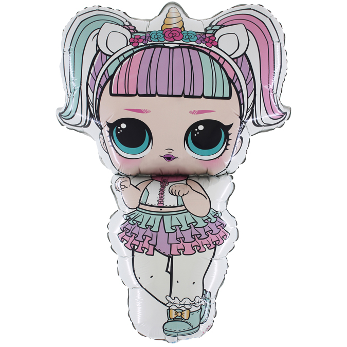Folieballong - LOL- Surprise Unicorn Shape 86 cm