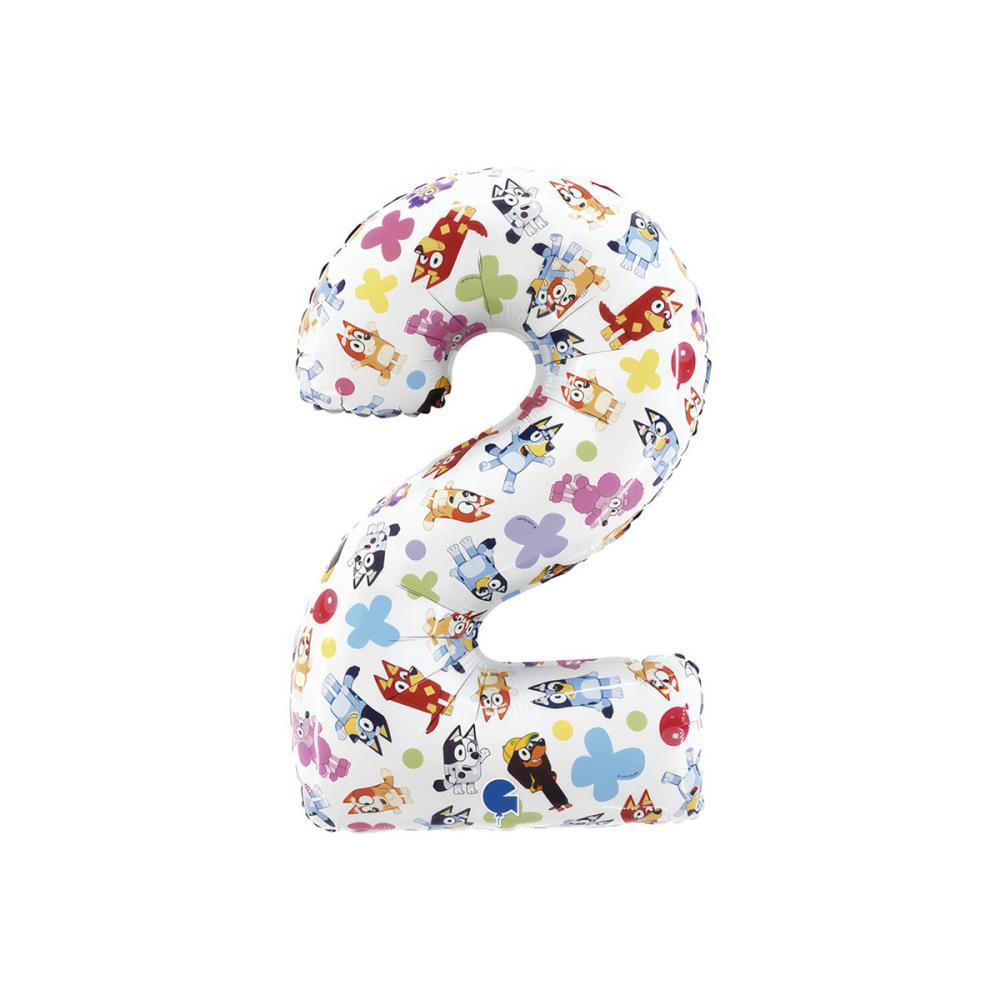 Ballongsiffra - Bluey - Två 66 cm