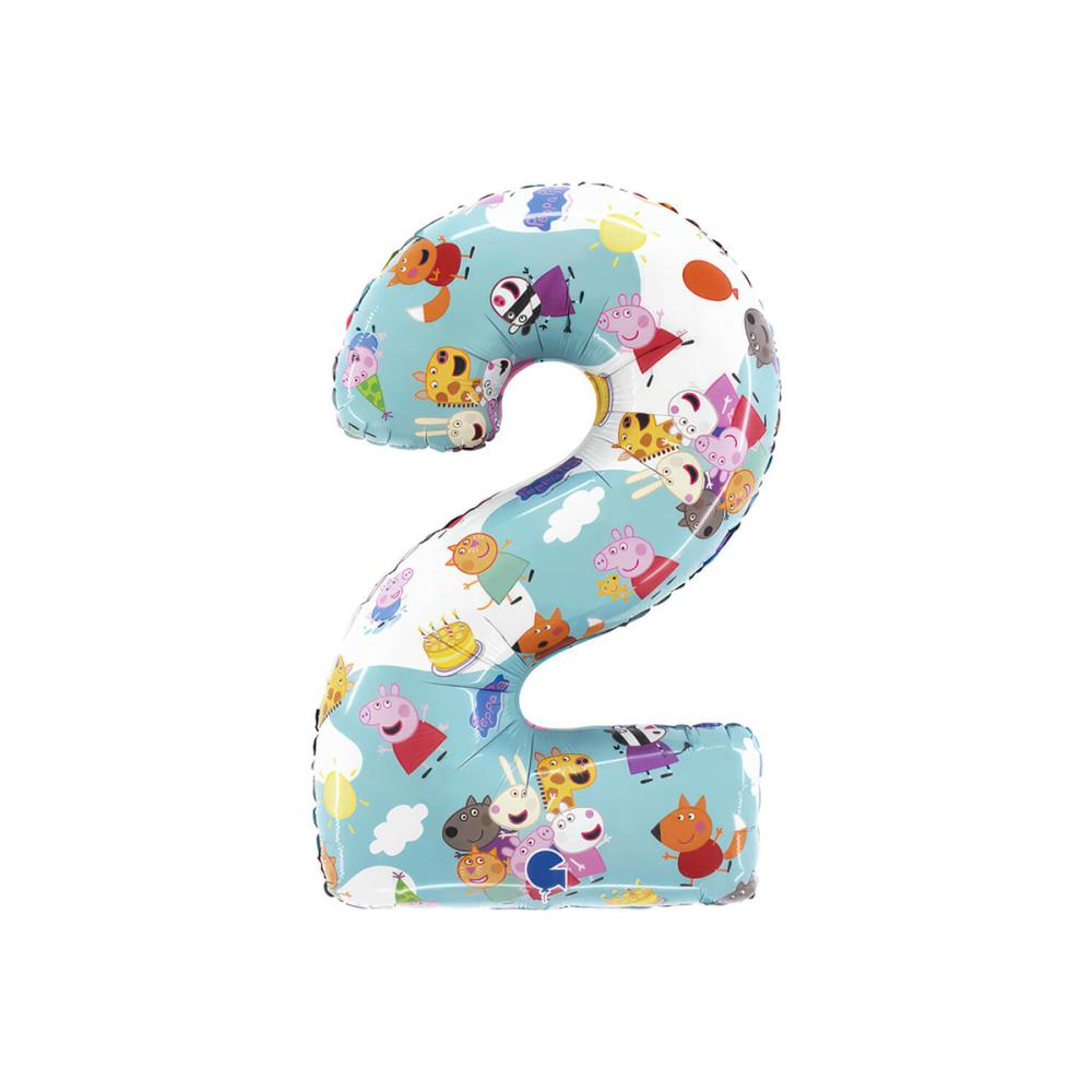 Ballongsiffra - Greta Gris - Två 66 cm