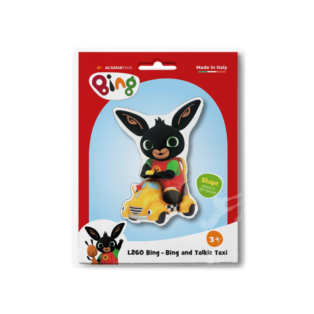 Folieballong - Bing and Talkie Taxi Shape