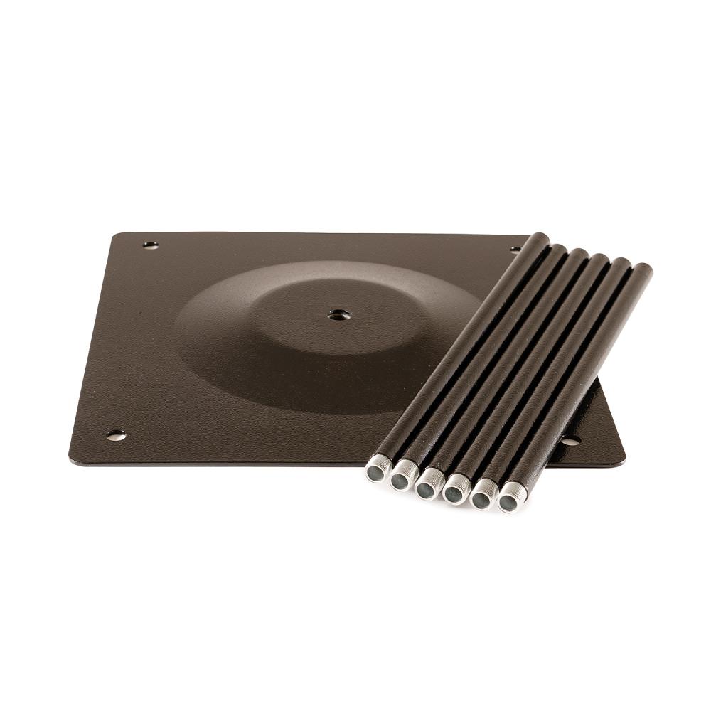 Ballongpelare Metall 180 cm - Svart