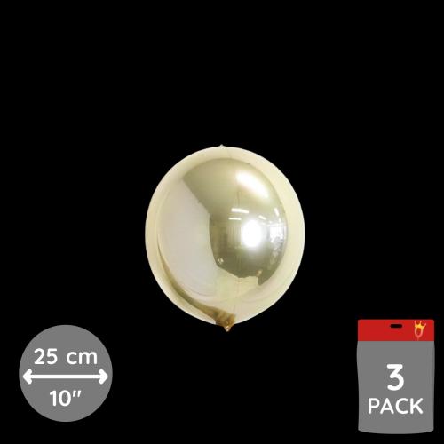 Loon Balls - White Gold 25 cm - 3-pack