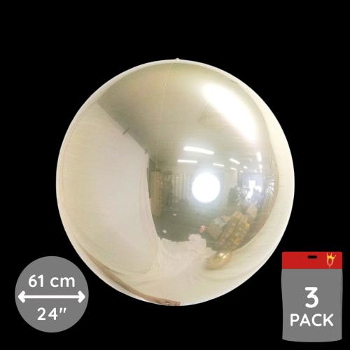 Loon Balls - White Gold 61 cm - 3-pack