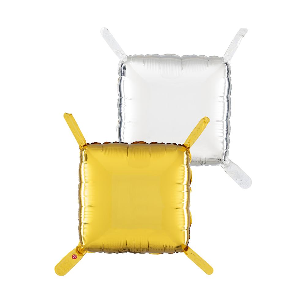 Pillow Balloons - Guld+Silver 47cm - 4-pack