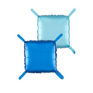 Pillow Balloons - Blå+Pastellblå 47cm - 4-pack