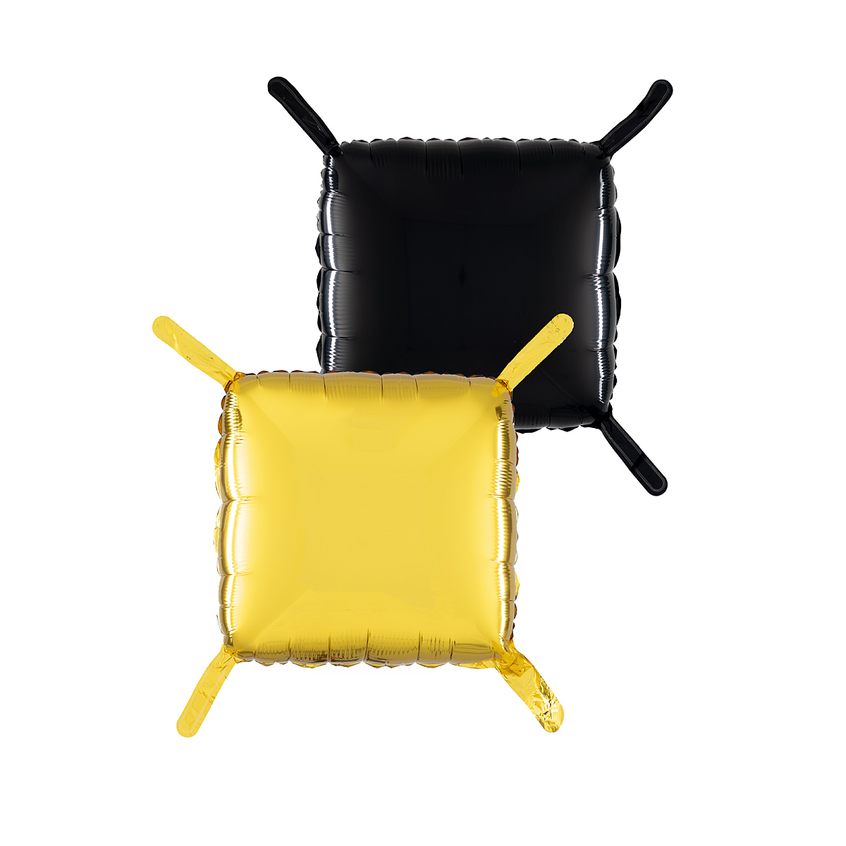Pillow Balloons - Guld+Svart 47cm - 4-pack