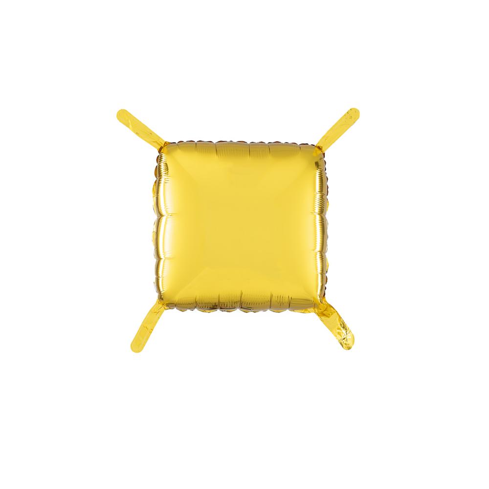 Pillow Balloons - Guld+Svart 47cm - 4-pack