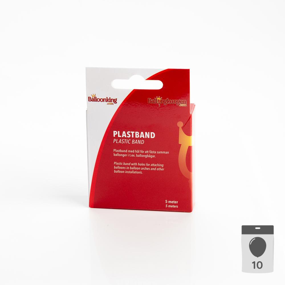 Plastband med runda hål - 5m Konsumentpack 10-pack