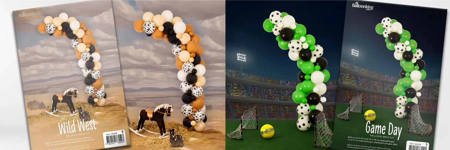 Nya Balloon Arch kits - Game Day and Wild West