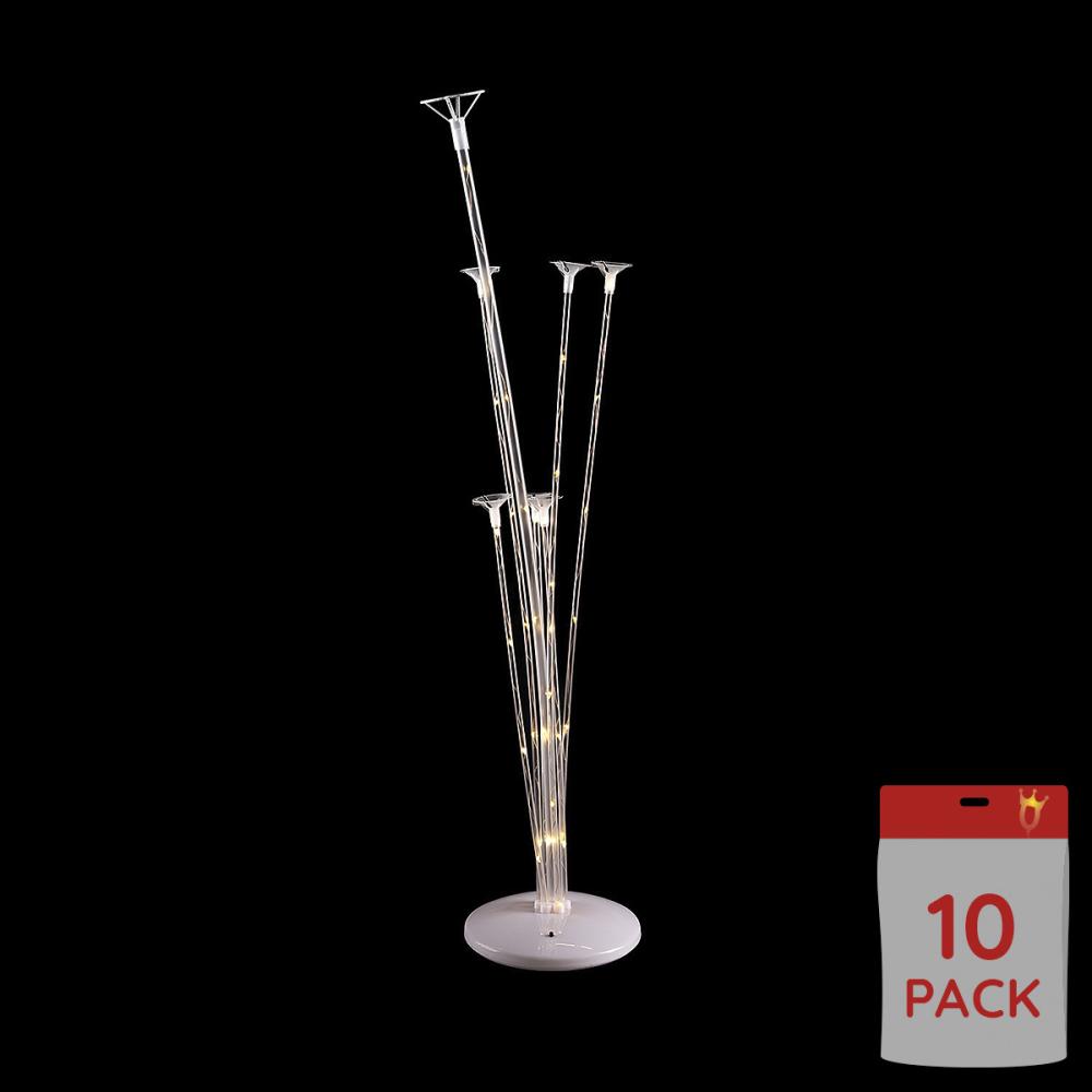 Bordsställ med LED Single Color för luftfyllda ballonger 10-pack
