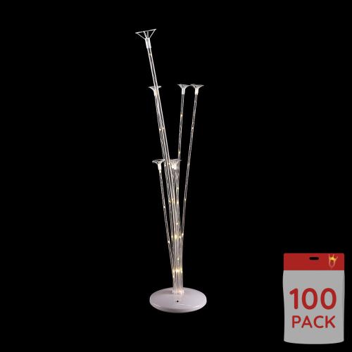 Bordsställ med LED Single Color för luftfyllda ballonger 10-pack
