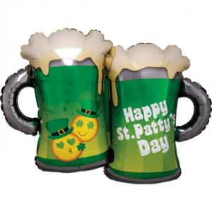 32" (81 cm) St Patty's Emoticon Mugs