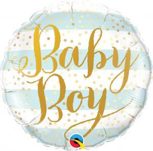 18" (46 cm) Baby Boy Blue Stripes