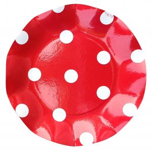 Papperstallrikar Polka Dot 21 cm