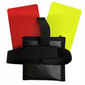 Gala bestraffningskort med stolphållare